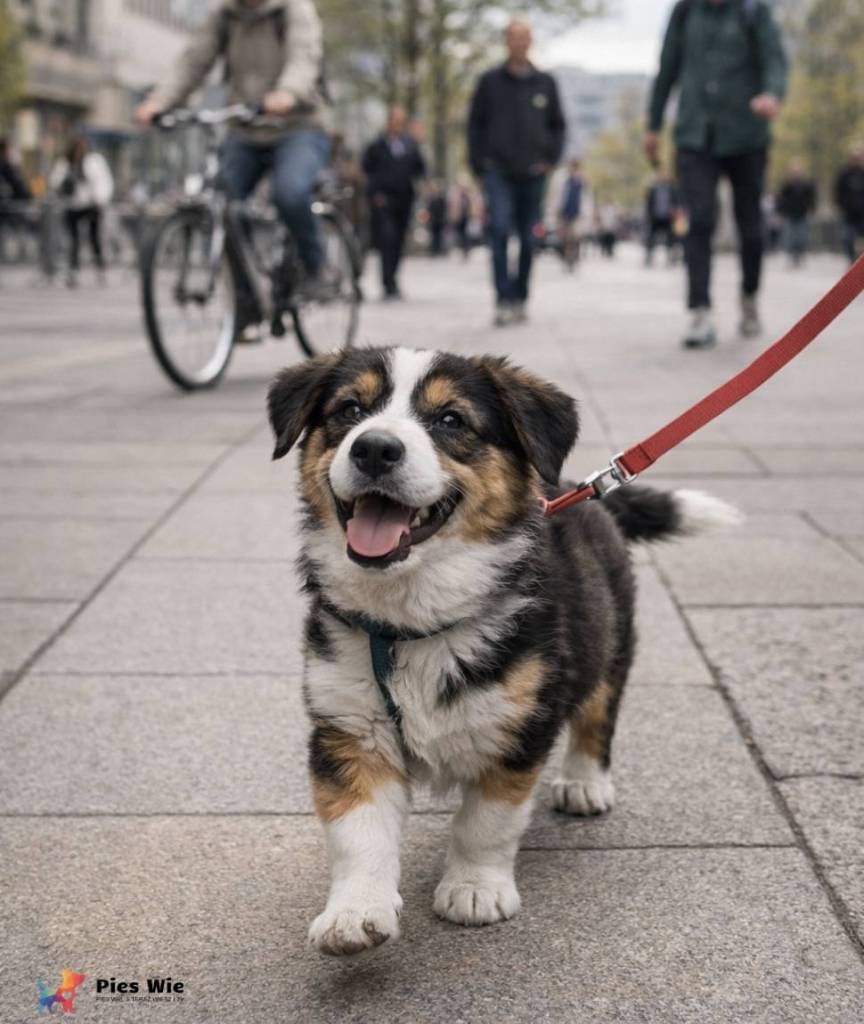 Socjalizacja szczeniaka w mieście. Pierwsze spacery psa