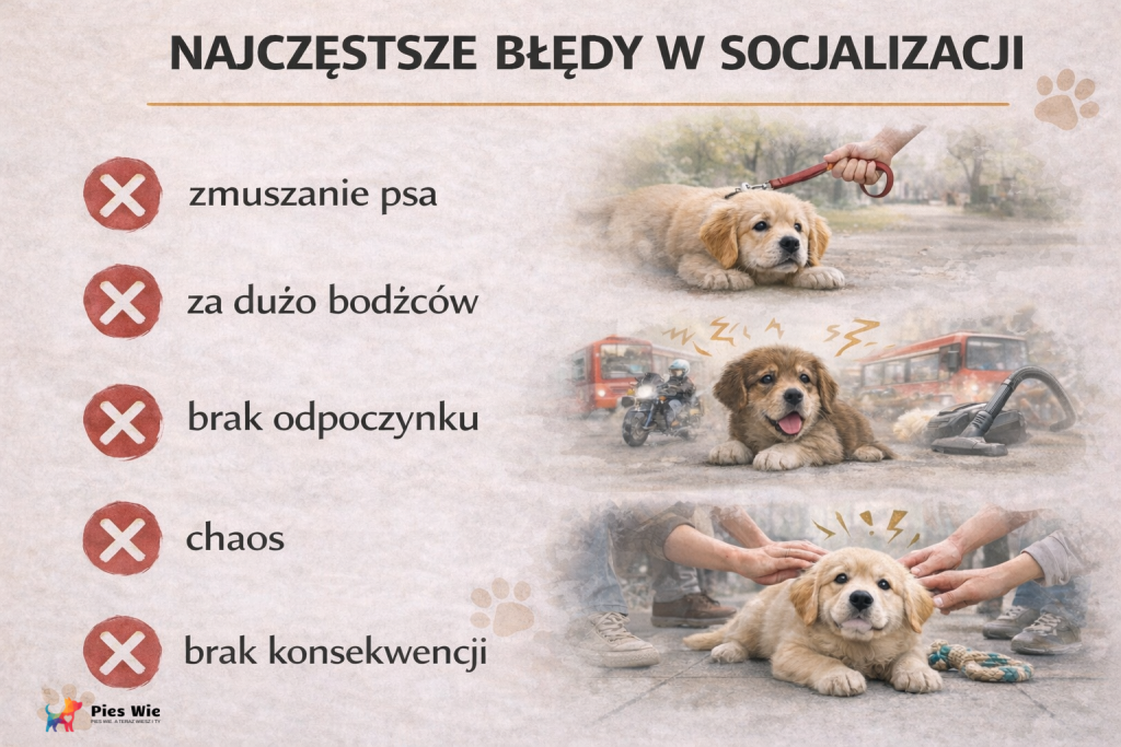 Najczęstsze błędy socjalizacji szczeniaka